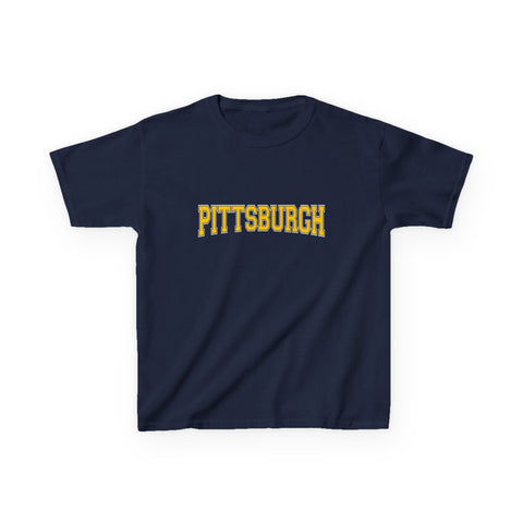 Pittsburgh Varsity Letters Kids Graphic T-Shirt