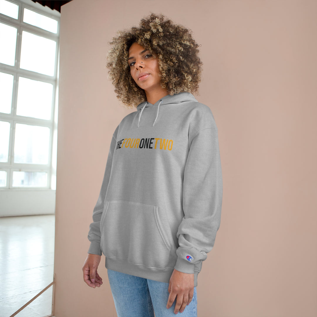 The Four One Two - Area Code - Champion Hoodie Hoodie Printify   
