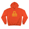 Pittsburgh, City of Bridges - Champion Hoodie Hoodie Printify Orange S 