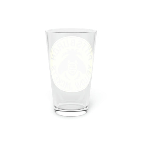 Pittsburgh Yellow Jackets Pint Glass  Vintage Ice Hockey   