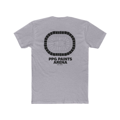 Pittsburgh PPG Paints Arena T-Shirt Print on Back w/ Small Logo T-Shirt Printify   