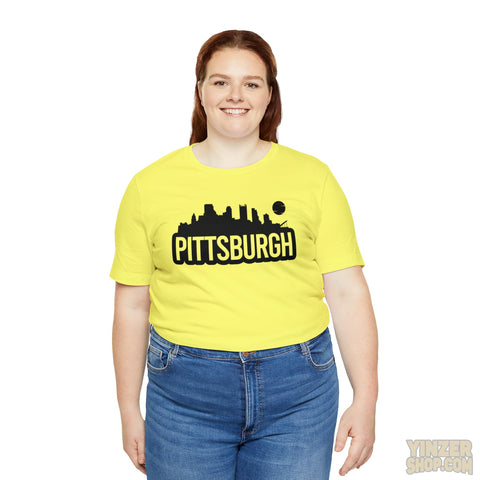 Pittsburgh Bold Skyline T-Shirt  - Unisex bella+canvas 3001 T-Shirt Printify   