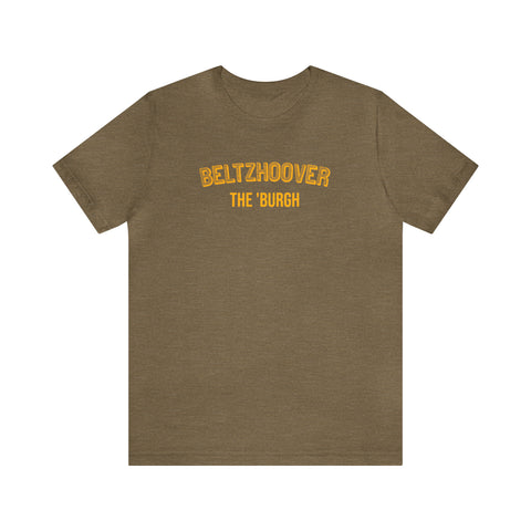 Beltzhoover  - The Burgh Neighborhood Series - Unisex Jersey Short Sleeve Tee T-Shirt Printify Heather Olive S 