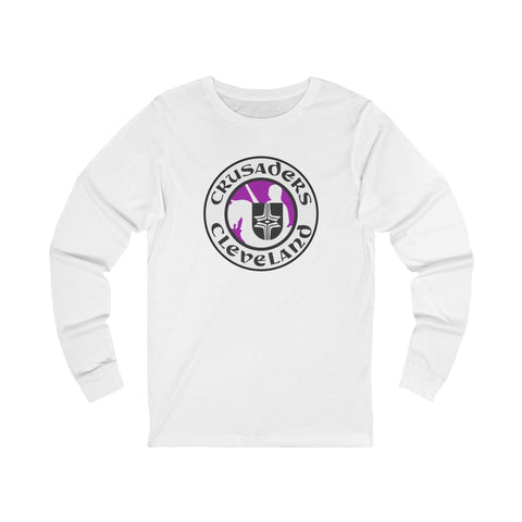 Cleveland Crusaders Long Sleeve Shirt Long-sleeve Vintage Ice Hockey White S