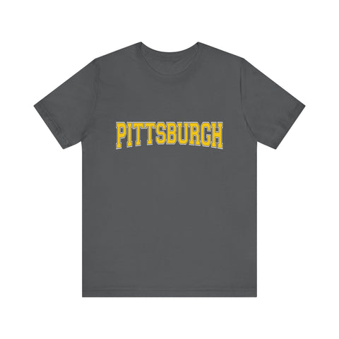 Pittsburgh Varsity Letters - Short Sleeve T-Shirt
