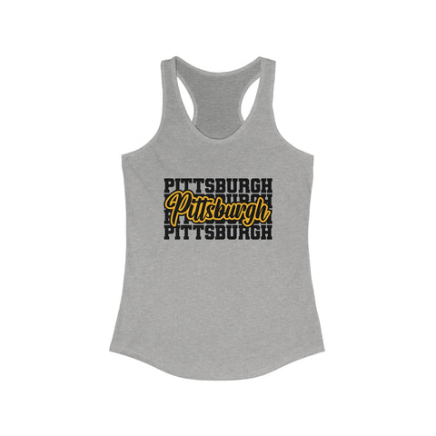 Pittsburgh Typography - Women's Tang Top