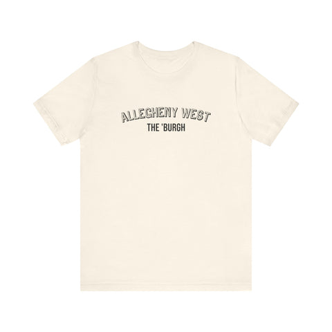 Allegheny West - The Burgh Neighborhood Series - Unisex Jersey Short Sleeve Tee