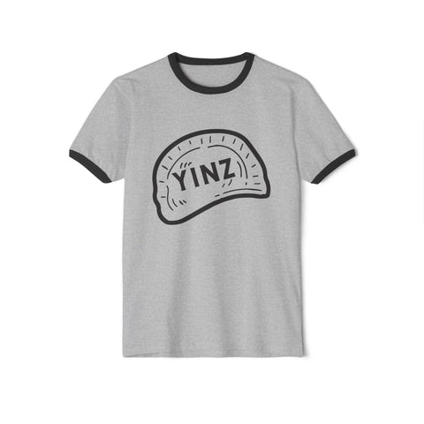 Yinz Pierogi - Unisex Cotton Ringer T-Shirt