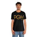 Pgh Pittsburgh Big Font T-Shirt - Unisex Bella+Canvas 3001 Short Sleeve Tee T-Shirt Printify   