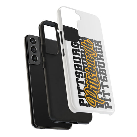 Pittsburgh Typography - iPhone Phone Case Mate Tough