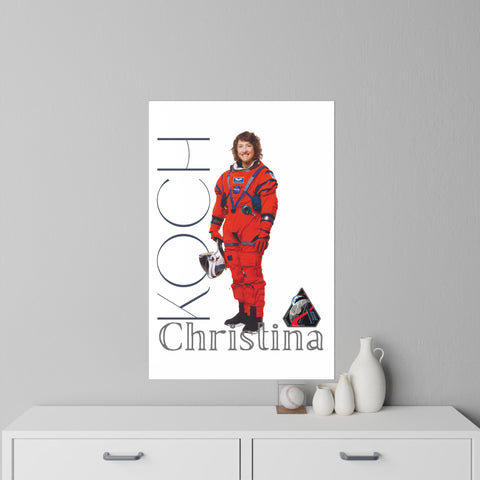 Astronaut Christina Koch Portrait Wall Decal