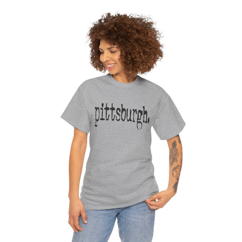 Pittsburgh Typewriter Unisex Heavy Cotton Tee