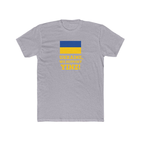 We Support Yinz - Cotton Tee T-Shirt Printify Heather Grey S 