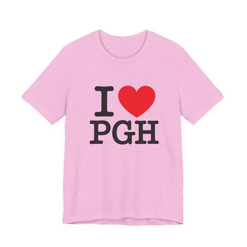 I Heart PGH - Unisex Jersey Short Sleeve Tee