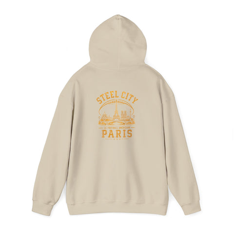 Steel City Paris - Unisex Heavy Blend™ Hooded Sweatshirt (Design on Back)