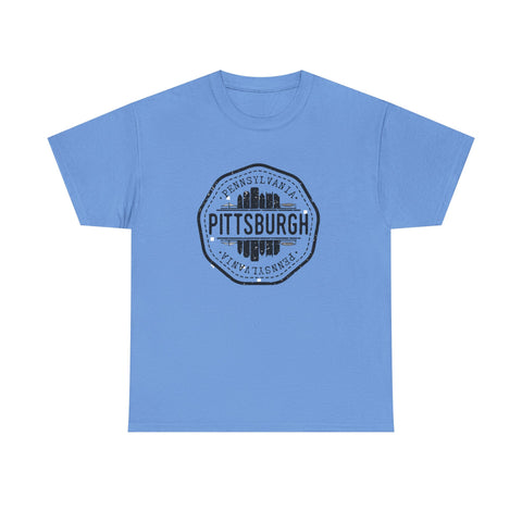 Pittsburgh Vintage Stamp - Unisex Heavy Cotton Tee