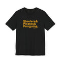 Pittsburgh Sports Teams Ampersand - Short Sleeve Tee T-Shirt Printify Black S