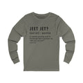 Pittsburghese Definition Series - Jeet Jet? - Long Sleeve Tee Long-sleeve Printify S Grey TriBlend 