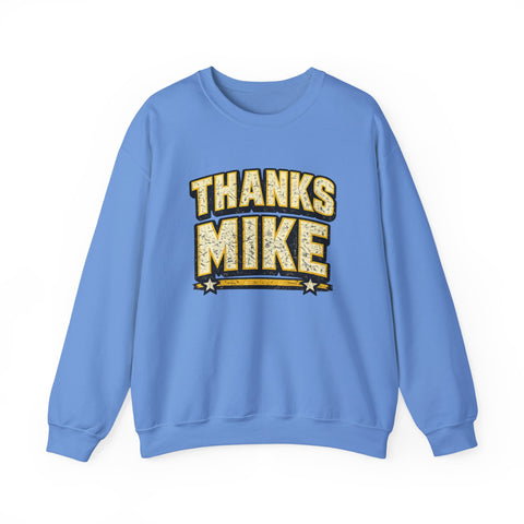 Thanks Mike Tomlin Message on a Heavy Blend™ Crewneck Sweatshirt
