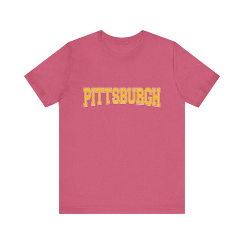 Pittsburgh Varsity Letters - Short Sleeve T-Shirt