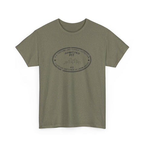 Pittsburgh Border Stamp - Unisex Heavy Cotton Tee