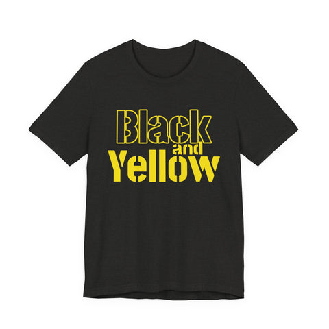 Pittsburgh Black and Yellow - Unisex Jersey Short Sleeve Tee