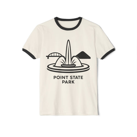 Point State Park - Unisex Cotton Ringer T-Shirt