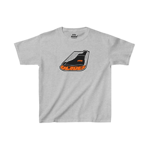 Erie Blades™ T-Shirt (Youth) Kids clothes Vintage Ice Hockey Sport Grey XS 