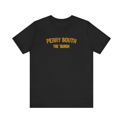 Perry South - The Burgh Neighborhood Series - Unisex Jersey Short Sleeve Tee T-Shirt Printify Black S 