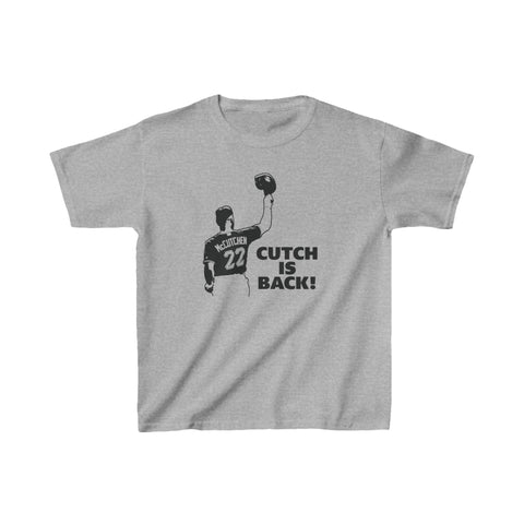 Cutch is Back Kids Heavy Cotton™ Tee Kids clothes Printify Sport Grey XS 