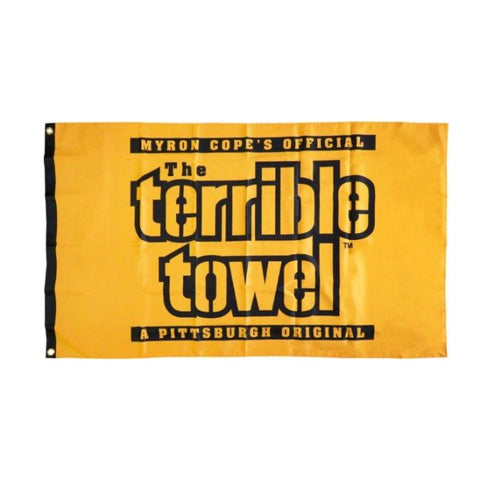 Pittsburgh Steelers Terrible Towel Flag - Double-Sided 3'x5' Outdoor Flag – Official NFL Merchandise