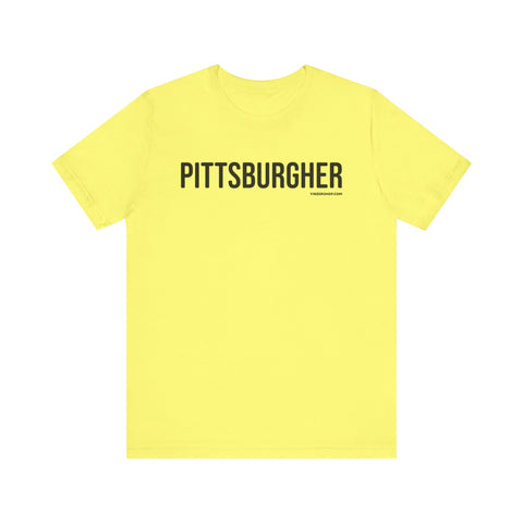 Pittsburgh PITTSBURGHER Short Sleeve T-Shirt T-Shirt Printify Yellow XS 