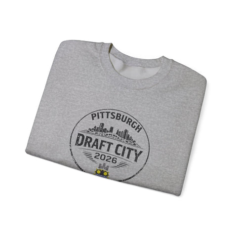 Pittsburgh Crewneck Sweatshirt – City Skyline NFL Draft 2026 Apparel | Soft Cotton Blend
