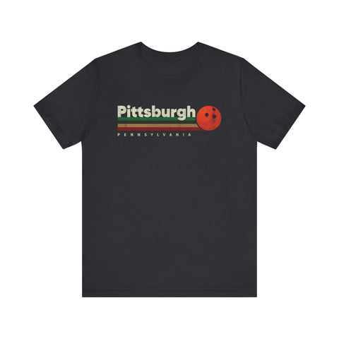 Pittsburgh Vintage Bowling - Unisex Jersey Short Sleeve Tee