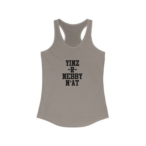 Yinz Nebby Women's Racerback Tank Top