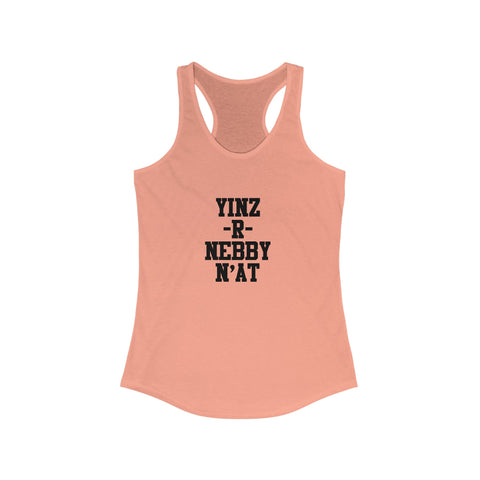 Yinz Nebby Women's Racerback Tank Top