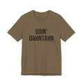 Pittsburgh Goin' Dahntahn Short Sleeve T-Shirt T-Shirt Printify Heather Olive S