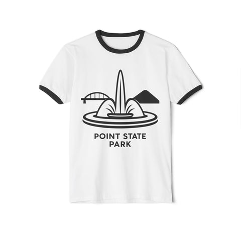 Point State Park - Unisex Cotton Ringer T-Shirt