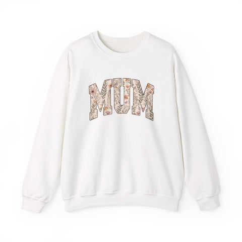 Pittsburgh “Mum” Sweatshirt – Yinzer Mother’s Day Crewneck Mom Floral Varsity