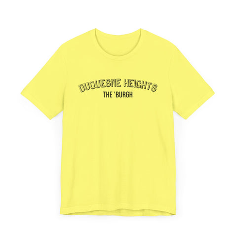 Duquesne Heights  - The Burgh Neighborhood Series - Unisex Jersey Short Sleeve Tee T-Shirt Printify   