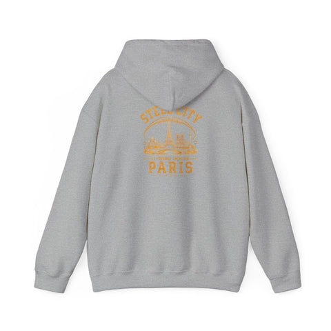 Steel City Paris - Unisex Heavy Blend™ Hooded Sweatshirt (Design on Back)