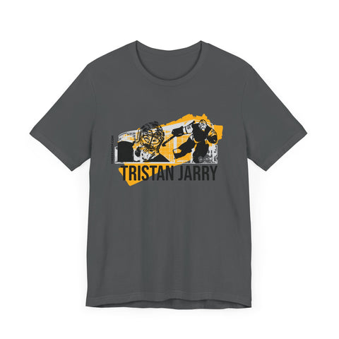 Tristan Jarry Pittsburgh Headliner Series T-Shirt - Unisex bella+canvas 3001 Short Sleeve Tee T-Shirt Printify Asphalt S