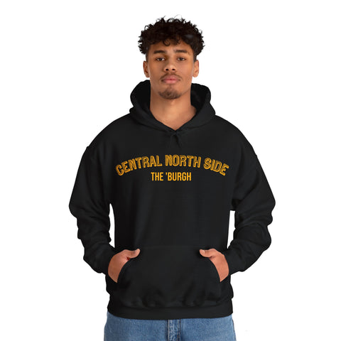 Central North Side - The 'Burgh Neighborhood Series - Unisex Heavy Blend™ Hooded Sweatshirt Hoodie Printify