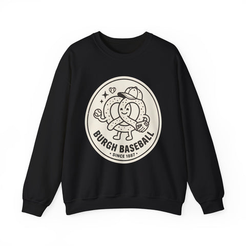 Burgh Baseball Round Logo Crewneck, Pittsburgh Pride | Local Baseball Apparel