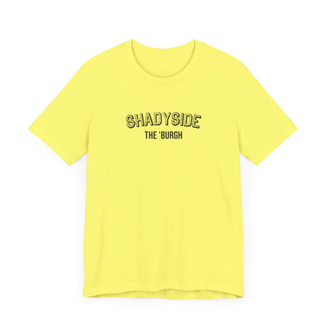 Shadyside - The Burgh Neighborhood Series - Unisex Jersey Short Sleeve Tee T-Shirt Printify   