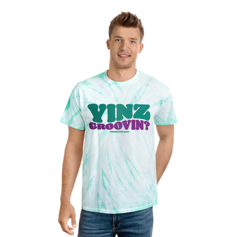 Yinz Groovin? Tie-Dye Tee, Cyclone T-Shirt Printify