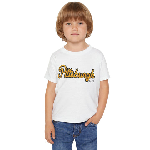 Pittsburgh Faux Embroidery - Toddler T-Shirt