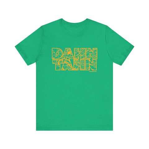 Dahntahn Map - Short Sleeve Tee T-Shirt Printify Heather Kelly XS