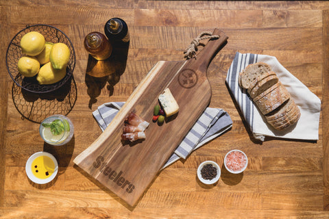 Pittsburgh Steelers - Artisan 24" Acacia Charcuterie Board  Picnic Time Family of Brands   