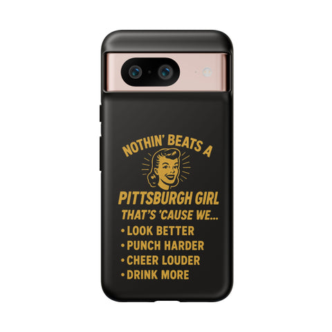 Pittsburgh Girl Phone Case – “Nothin’ Beats a Pittsburgh Girl” Retro Graphic